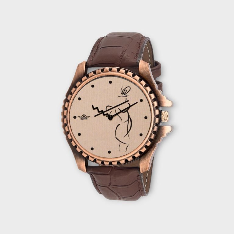 Beige Krishna Analog Watch For Men LR65