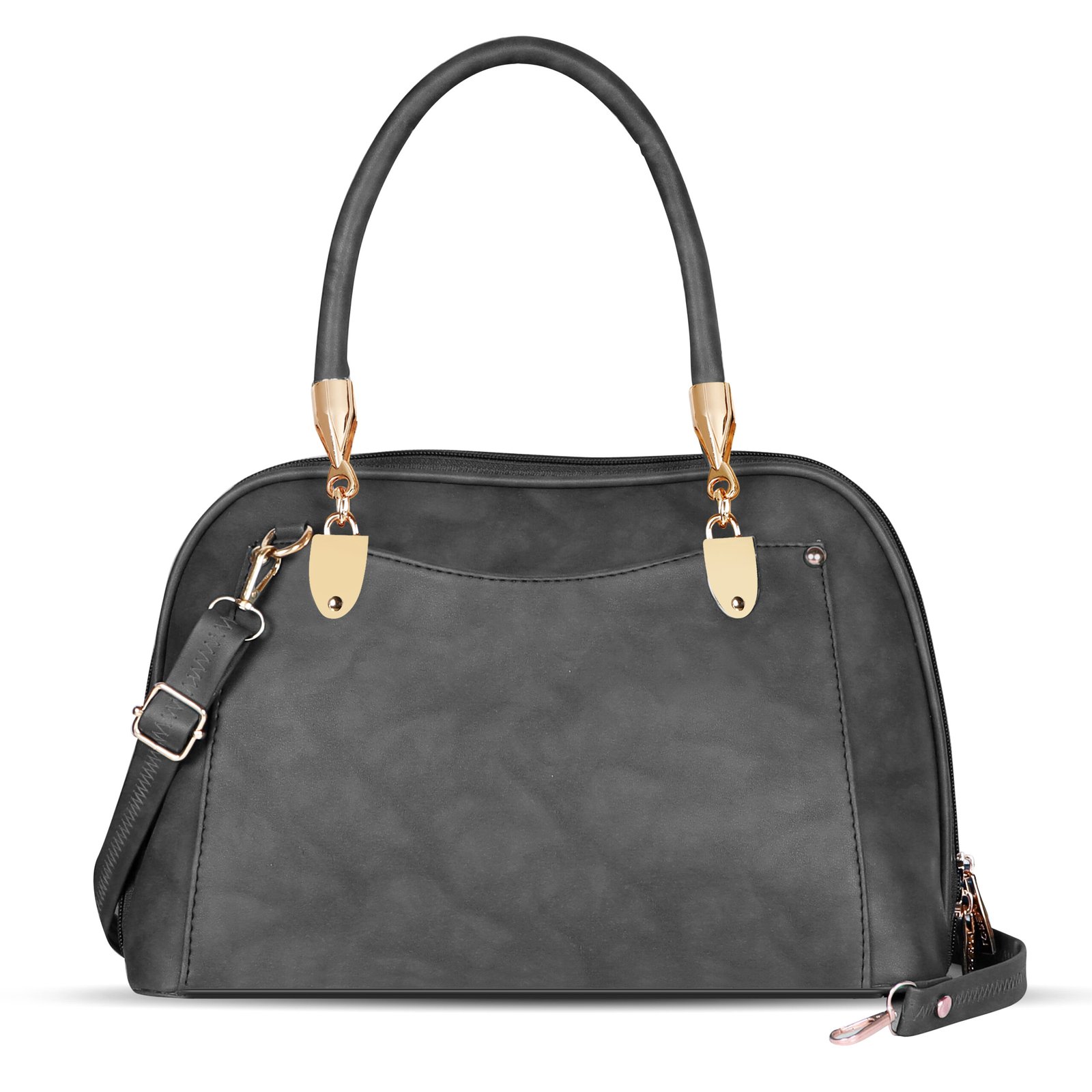 Grey Gorgeous Faux Leather Handbag HB04