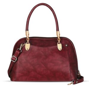 Wine Gorgeous Faux Leather Handbag HB06