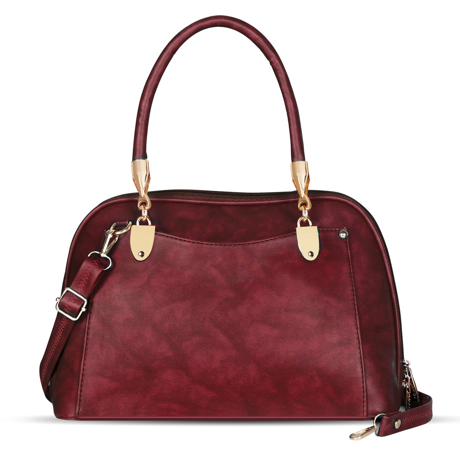 Wine Gorgeous Faux Leather Handbag HB06
