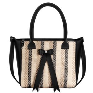 Black Glamorous Faux Leather Handbag HB22