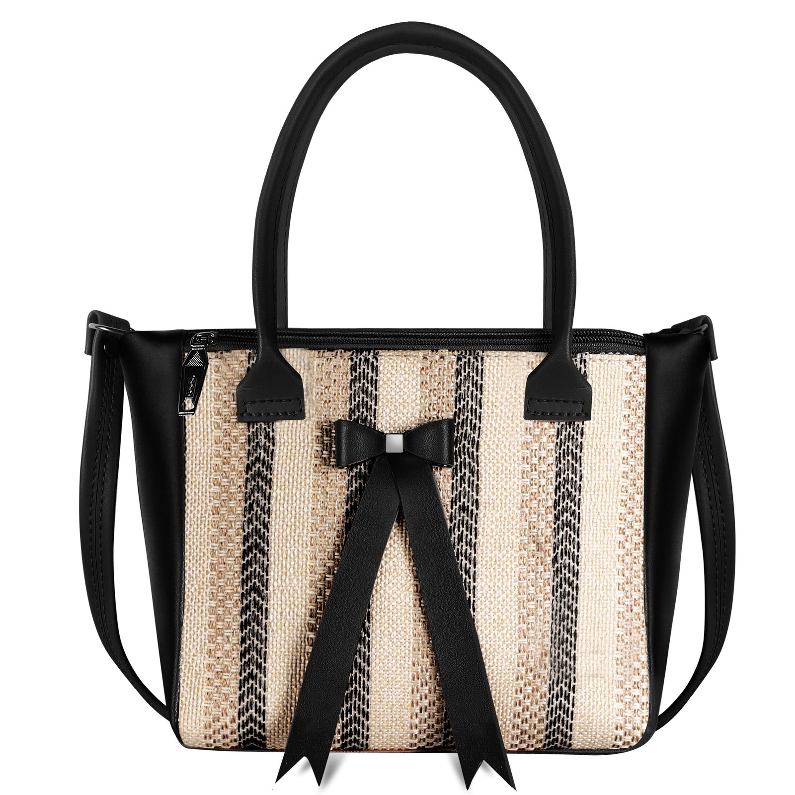 Black Glamorous Faux Leather Handbag HB22