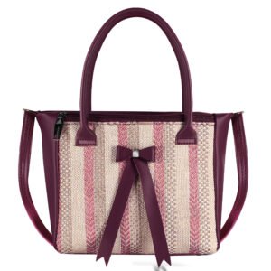 Purple Glamorous Faux Leather Handbag HB23