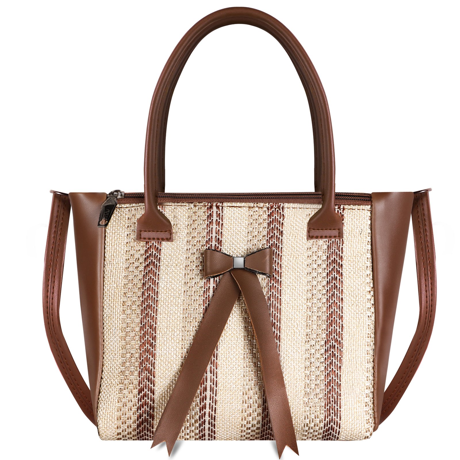 Brown Glamorous Faux Leather Handbag HB26