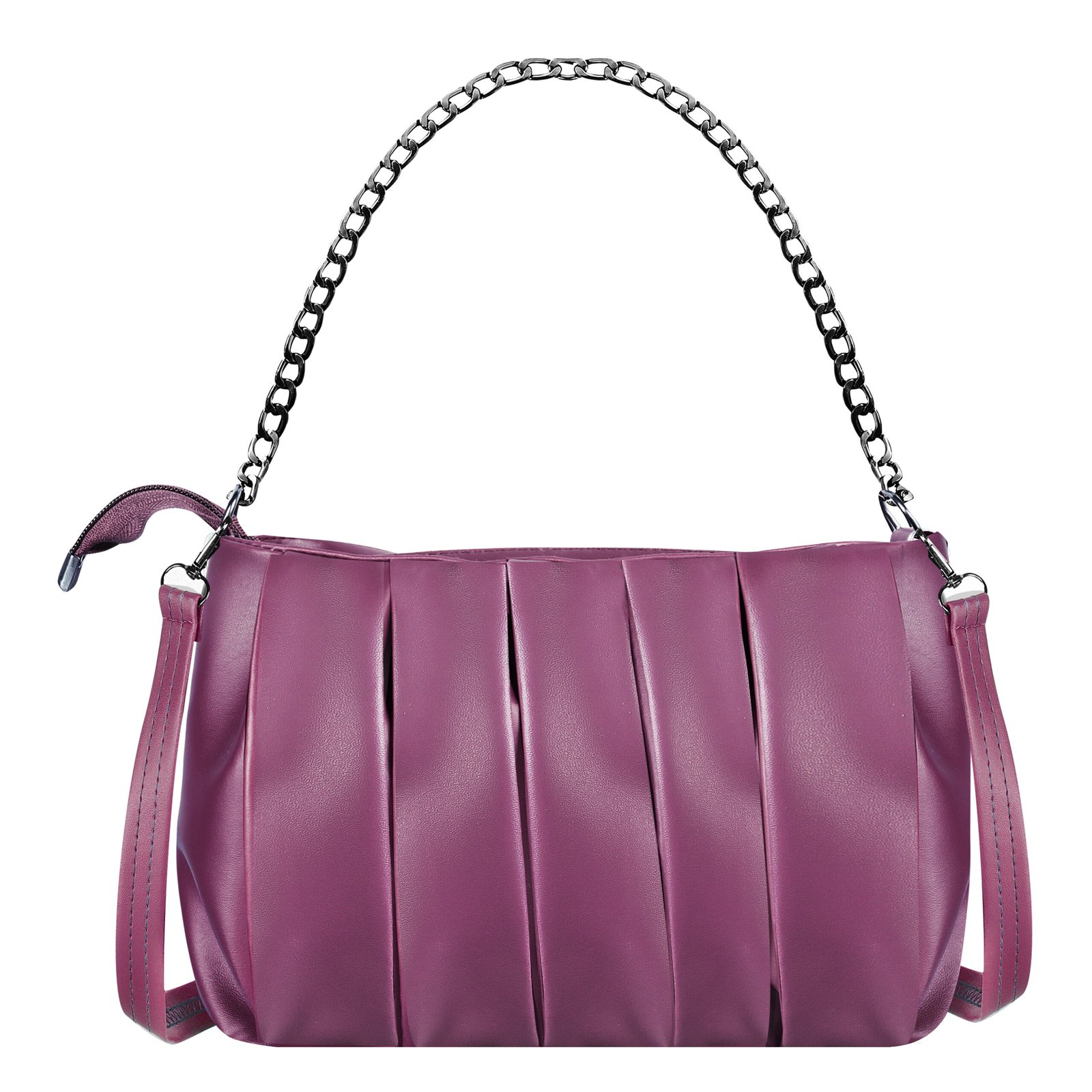 Purple Designer Faux Leather Handbag HB27