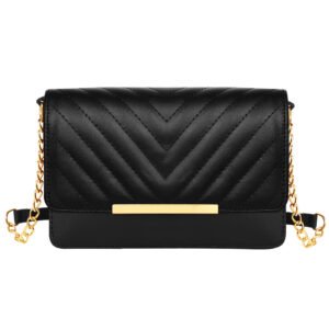 Black Designer Faux Leather Handbag HB37