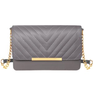 Grey Designer Faux Leather Handbag HB39