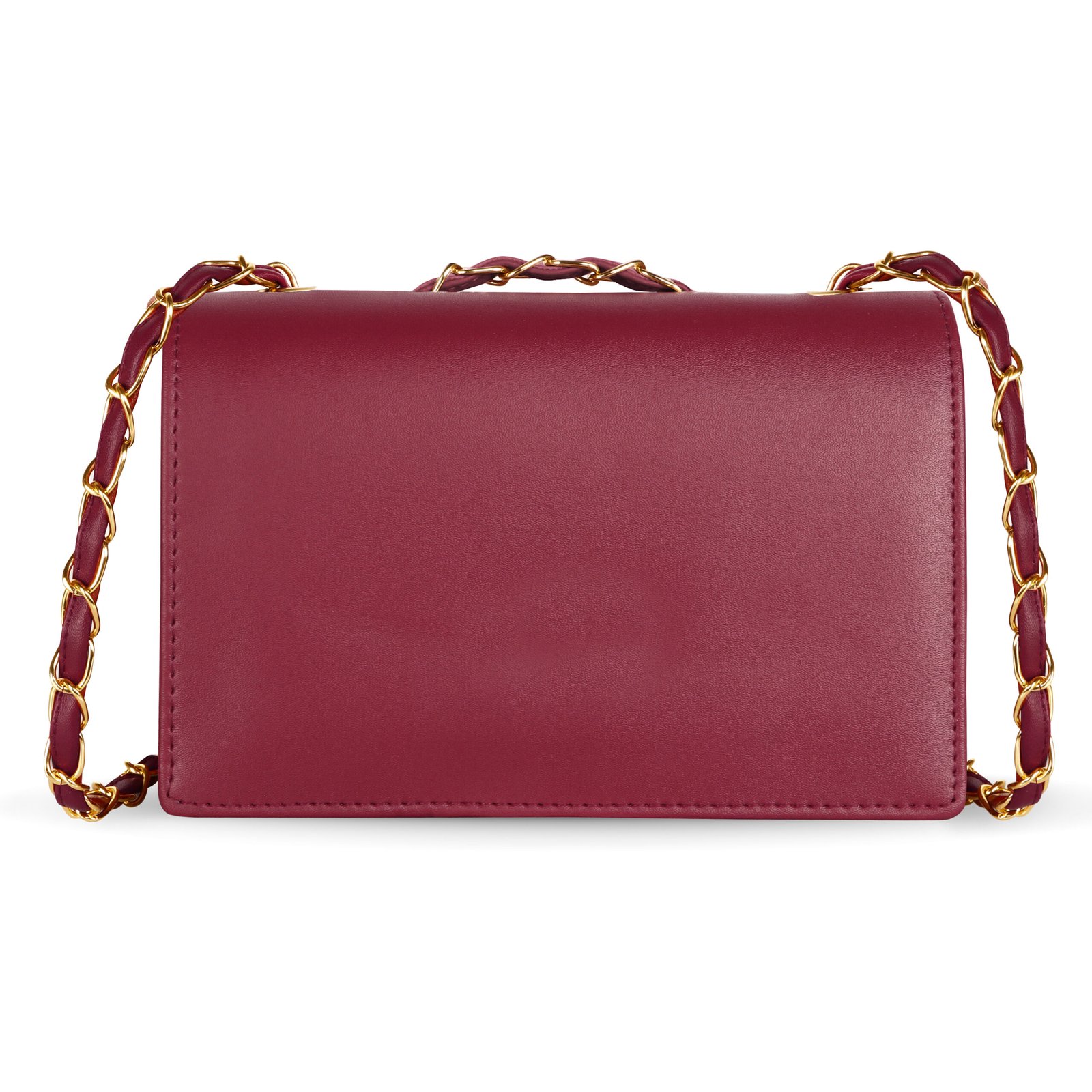 Maroon Designer Faux Leather Handbag HB43