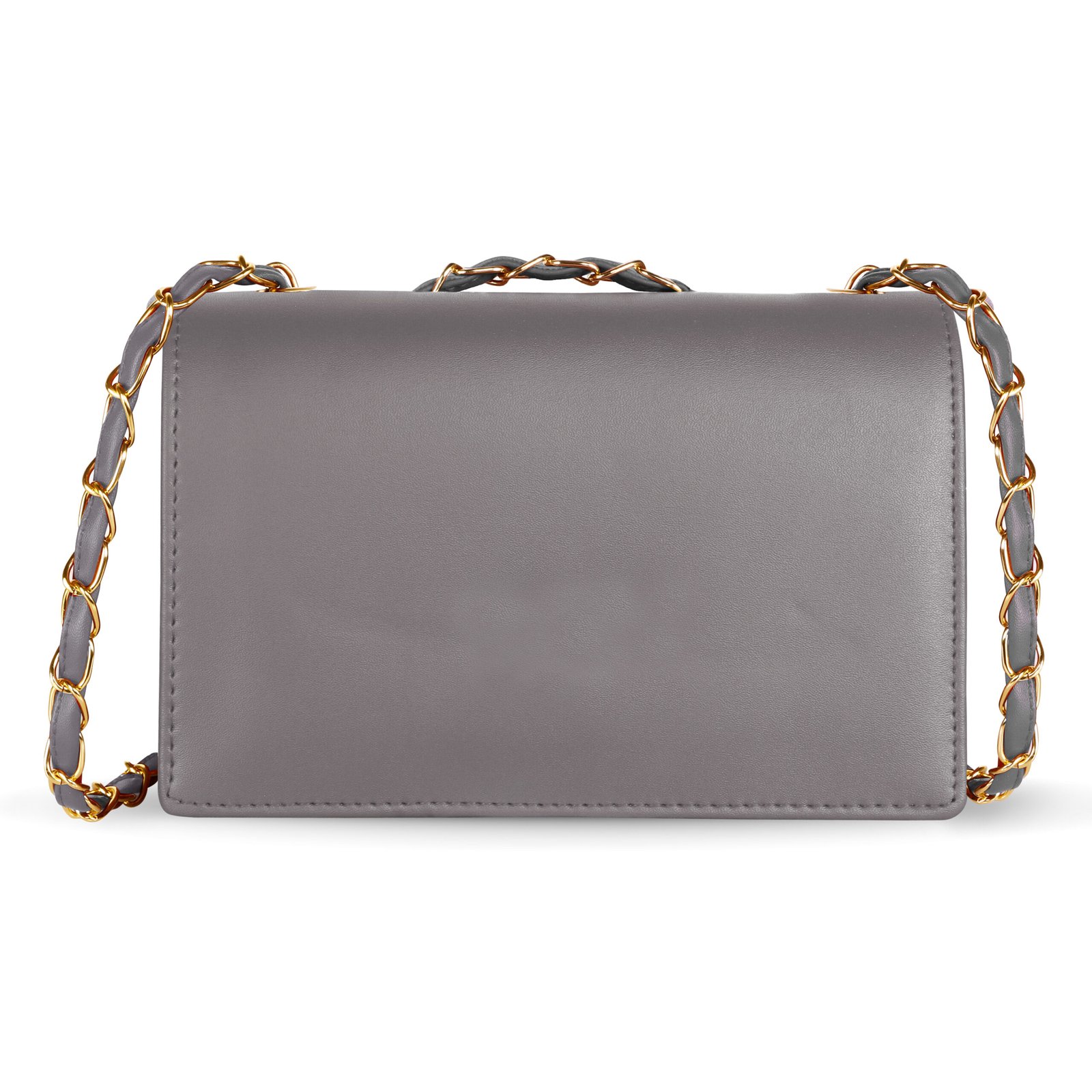 Grey Designer Faux Leather Handbag HB44