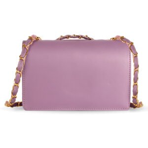 Purple Designer Faux Leather Handbag HB45