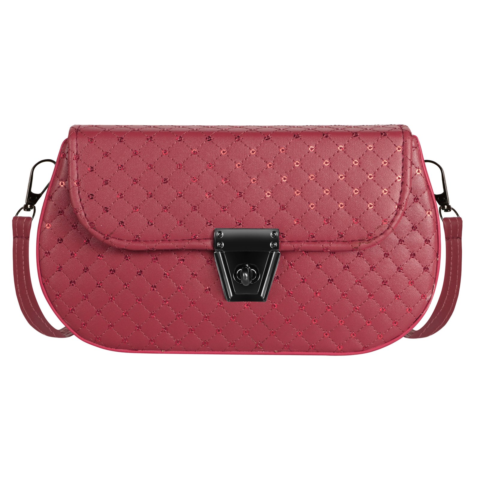 Maroon Designer Faux Leather Handbag HB53