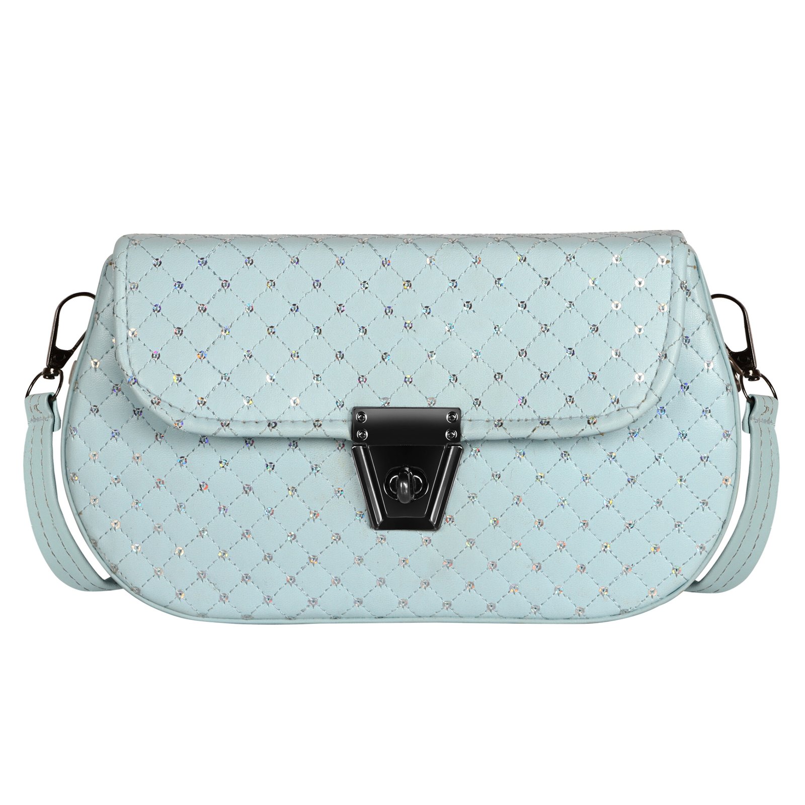 Sky Blue Designer Faux Leather Handbag HB57