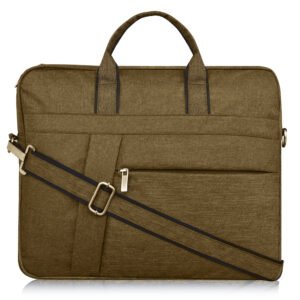 Khaki Color Linen 10L Messenger Bag BG21