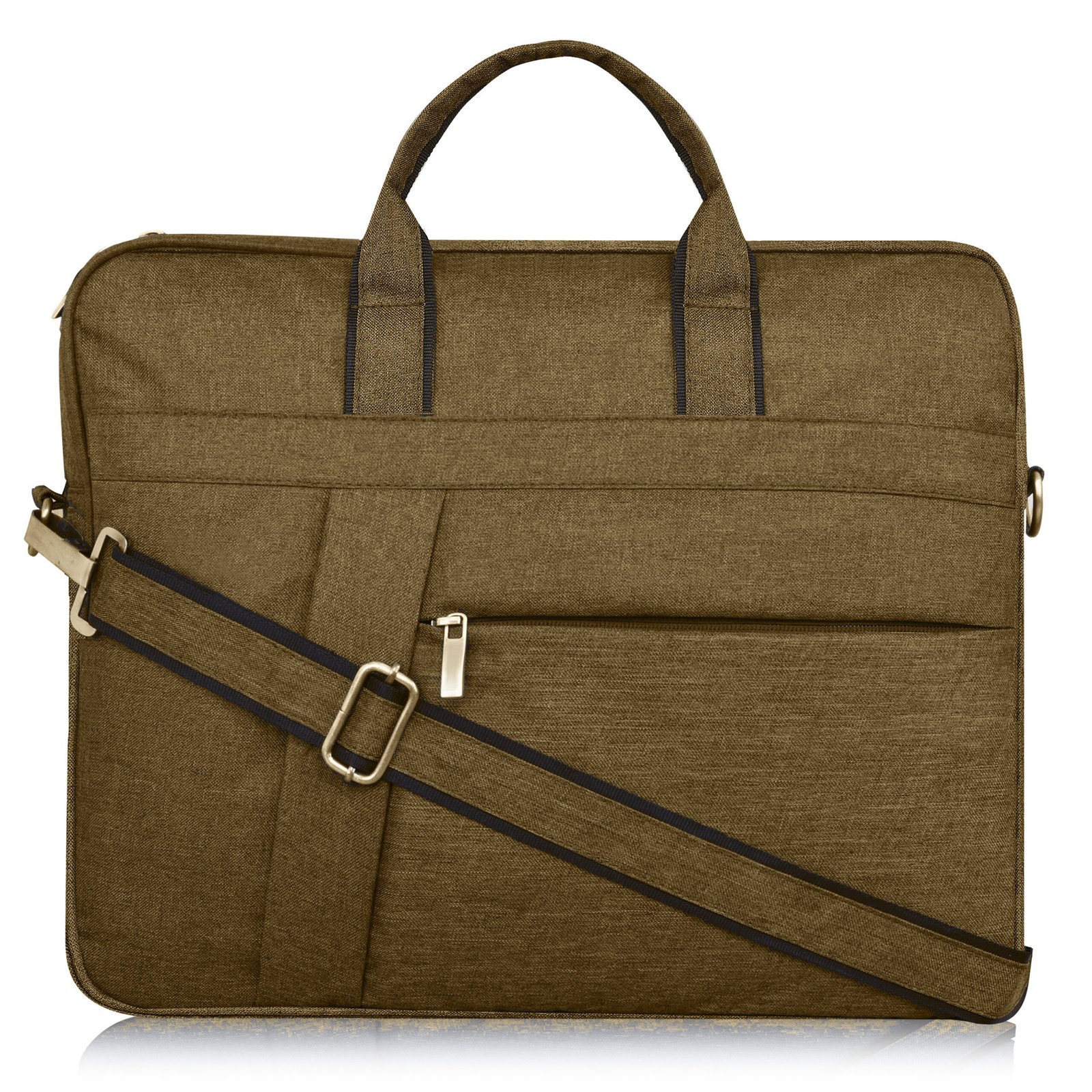 Khaki Color Linen 10L Messenger Bag BG21