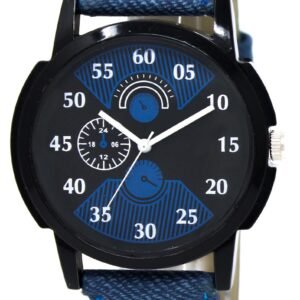 Multicolor Denim Look Analog Watch For Men LR02