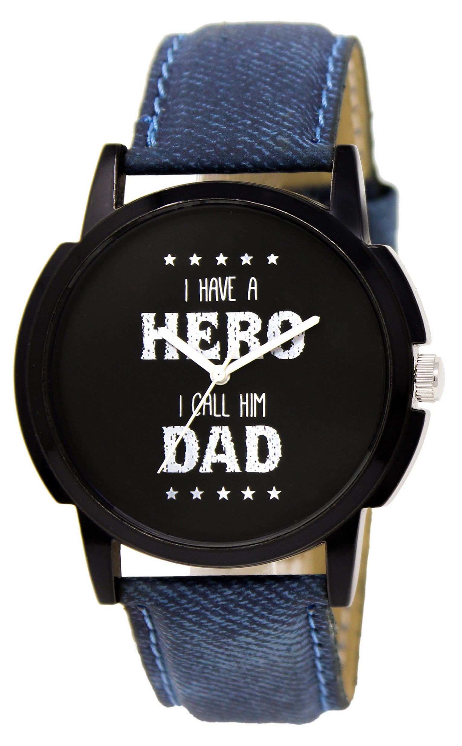 Black Hero Dad Analog Watch For Men LR07