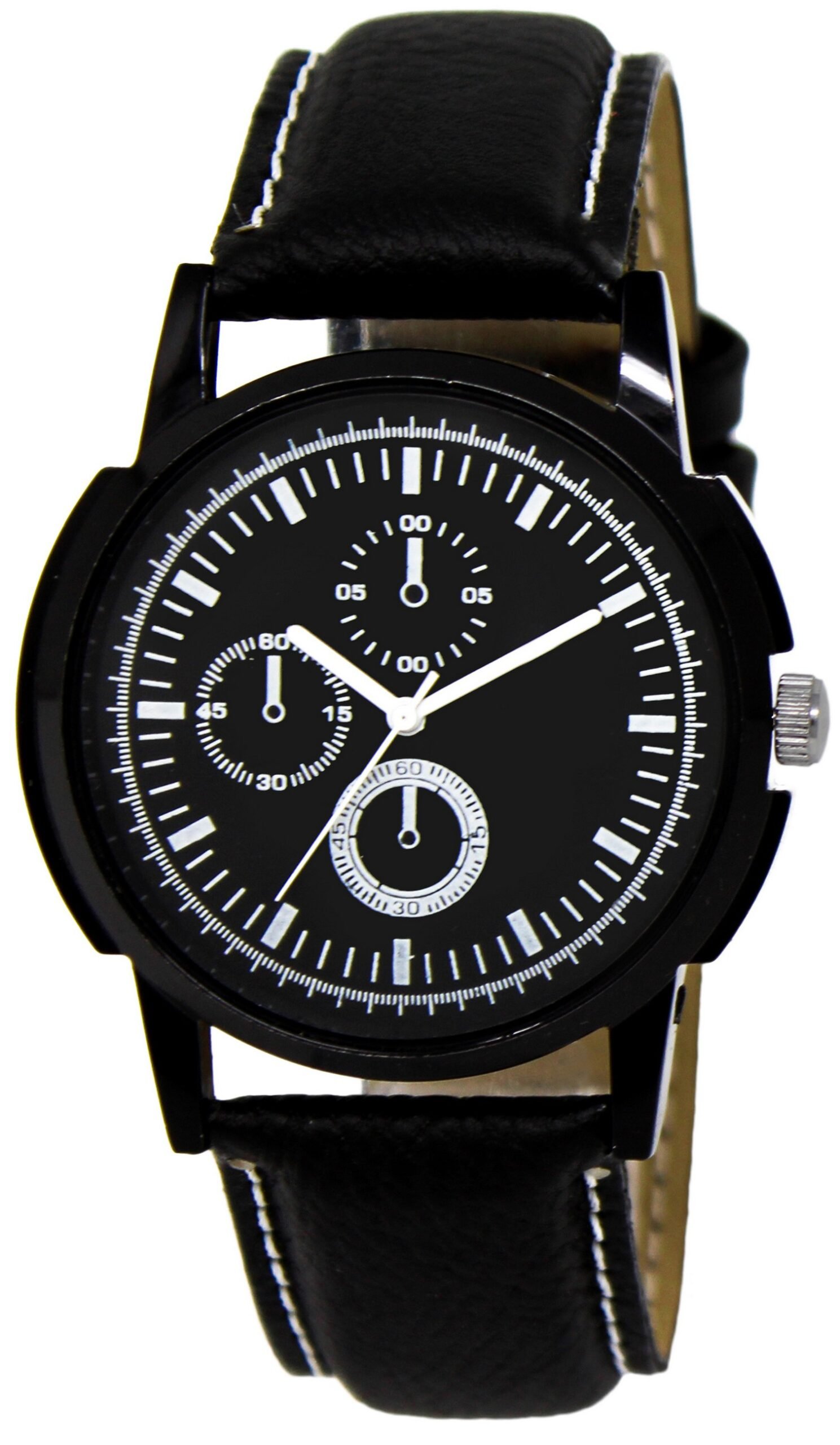 Black & White Glossy finish Analog Watch For Men LR13