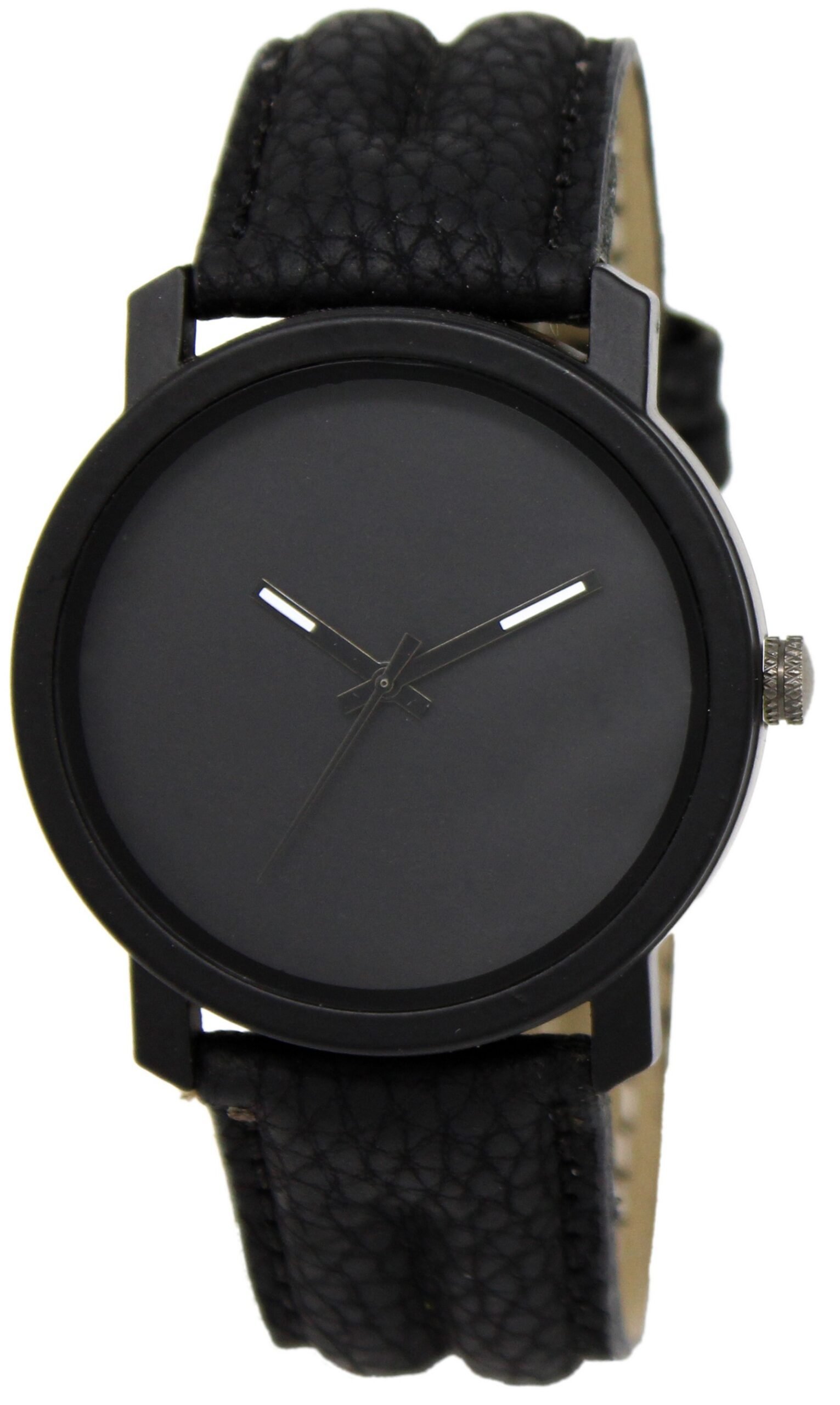 Black Plain Analog Watch For Men LR21
