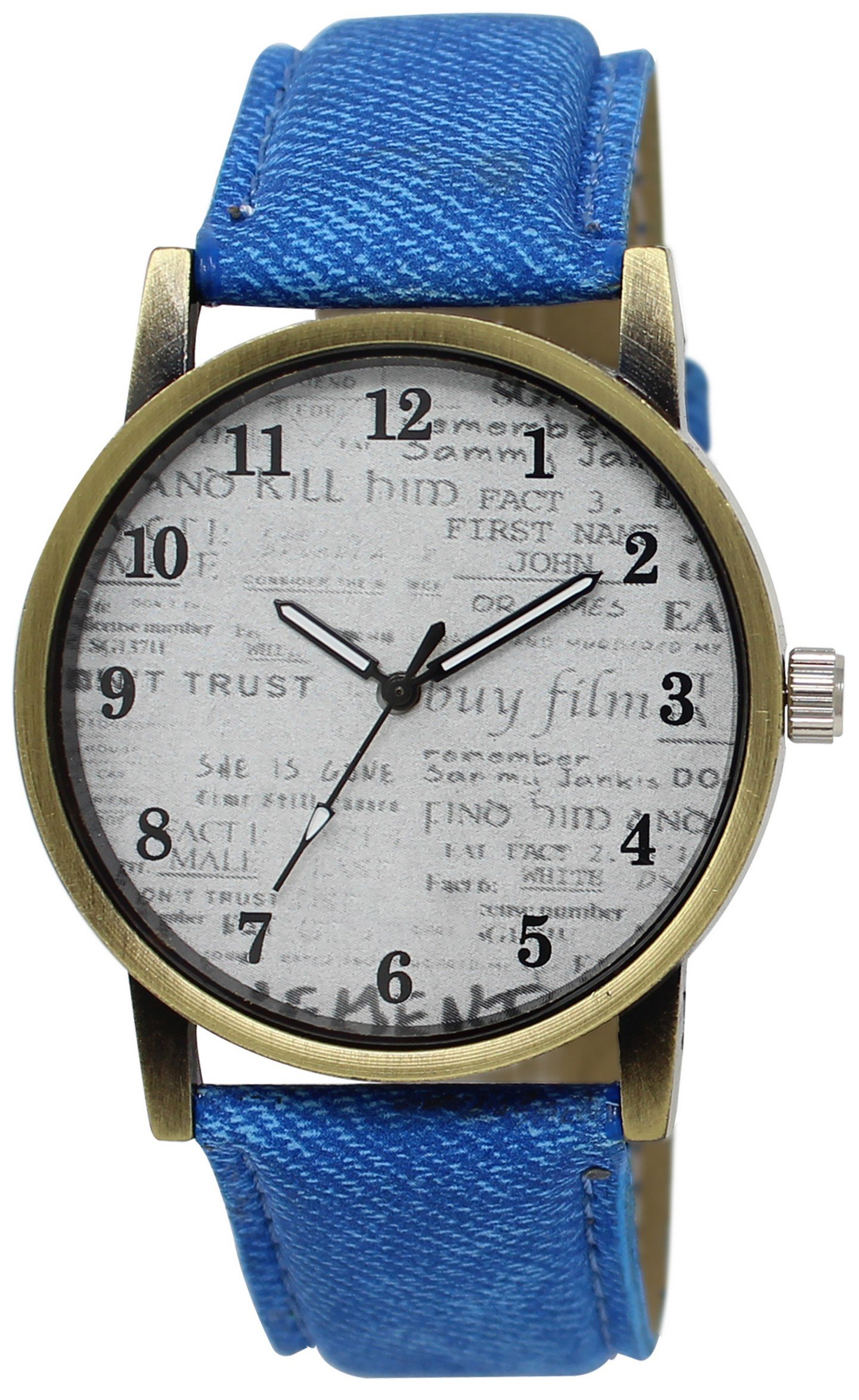 White News paper Analog Watch For Men LR28