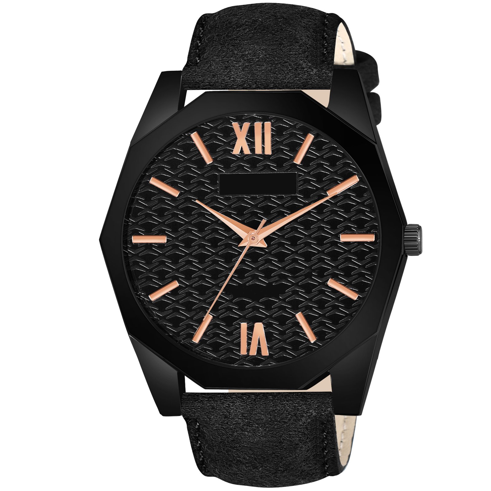 Black Fancy Casual Watch For Men LR81