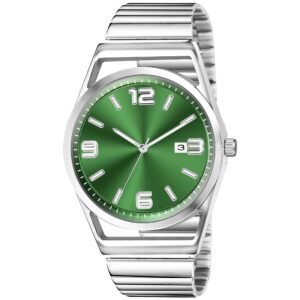 Green Dial Date Function Analog Watch For Men LR155