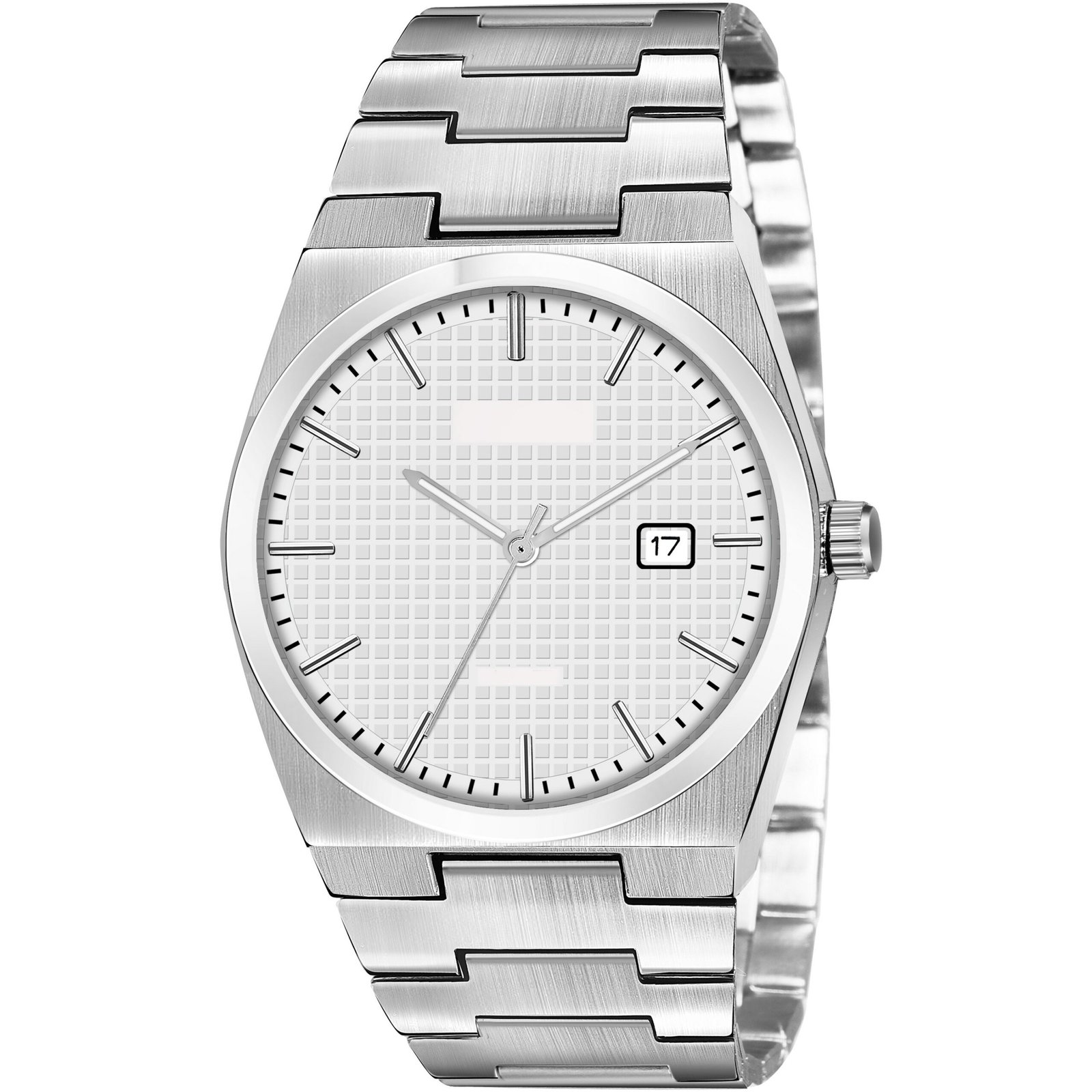 White Dial Date Function Analog Watch For Men LR162