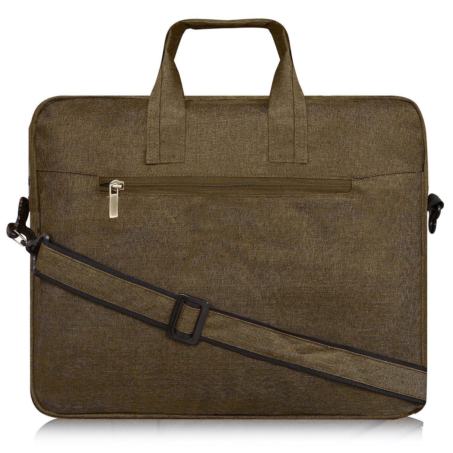 Khaki Color Linen 10L Messenger Bag BG31