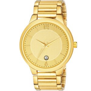 Gold Date Function Casual Watch For Men LR137