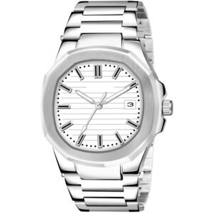 White Dial Date Function Analog Watch For Men LR147