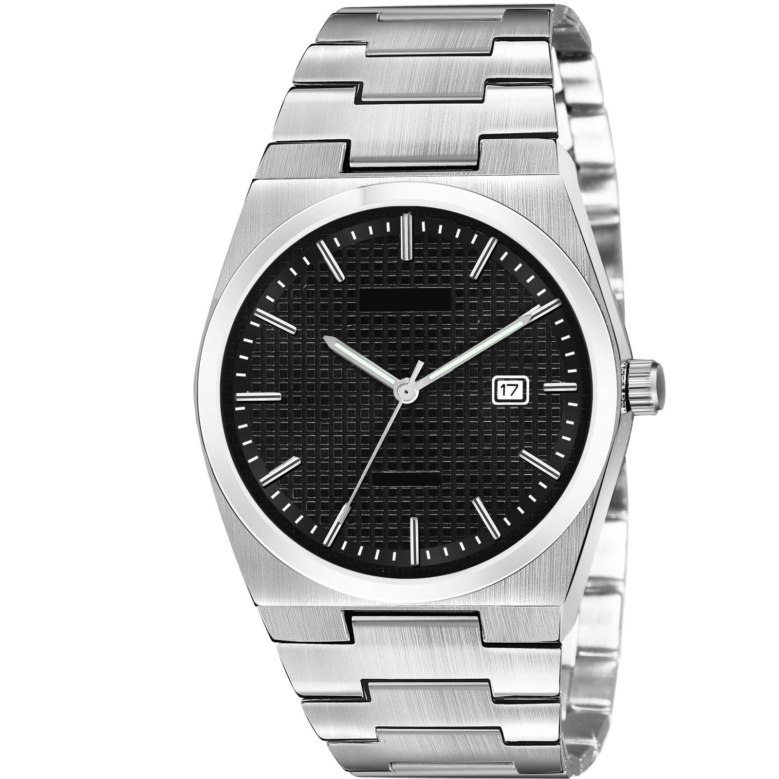 Black Dial Date Function Analog Watch For Men LR158