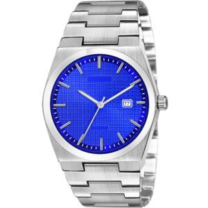 Blue Dial Date Function Analog Watch For Men LR159