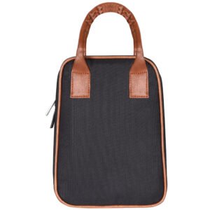 Black PVC Coated Matty Insulated Tiffin Bag TB05