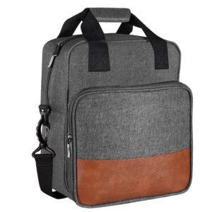 Grey Linen Textured Insulated Tiffin Bag TB14