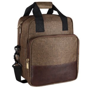 Khaki Linen Textured Insulated Tiffin Bag TB15