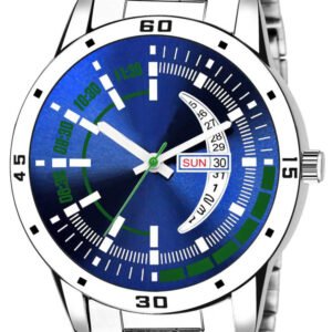 Blue Day Date Analog Watch For Men LR110