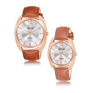 Silver Stylish Dial Analog Watch For Lovely Couple LR78-LR325