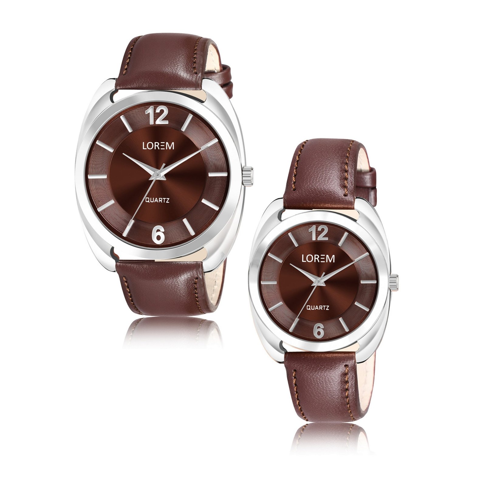 Brown Stylish Dial Analog Watch For Lovely Couple LR79-LR326