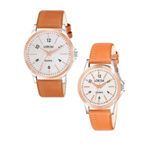 Silver Stylish Dial Analog Watch For  Lovely Couple LR94-LR341
