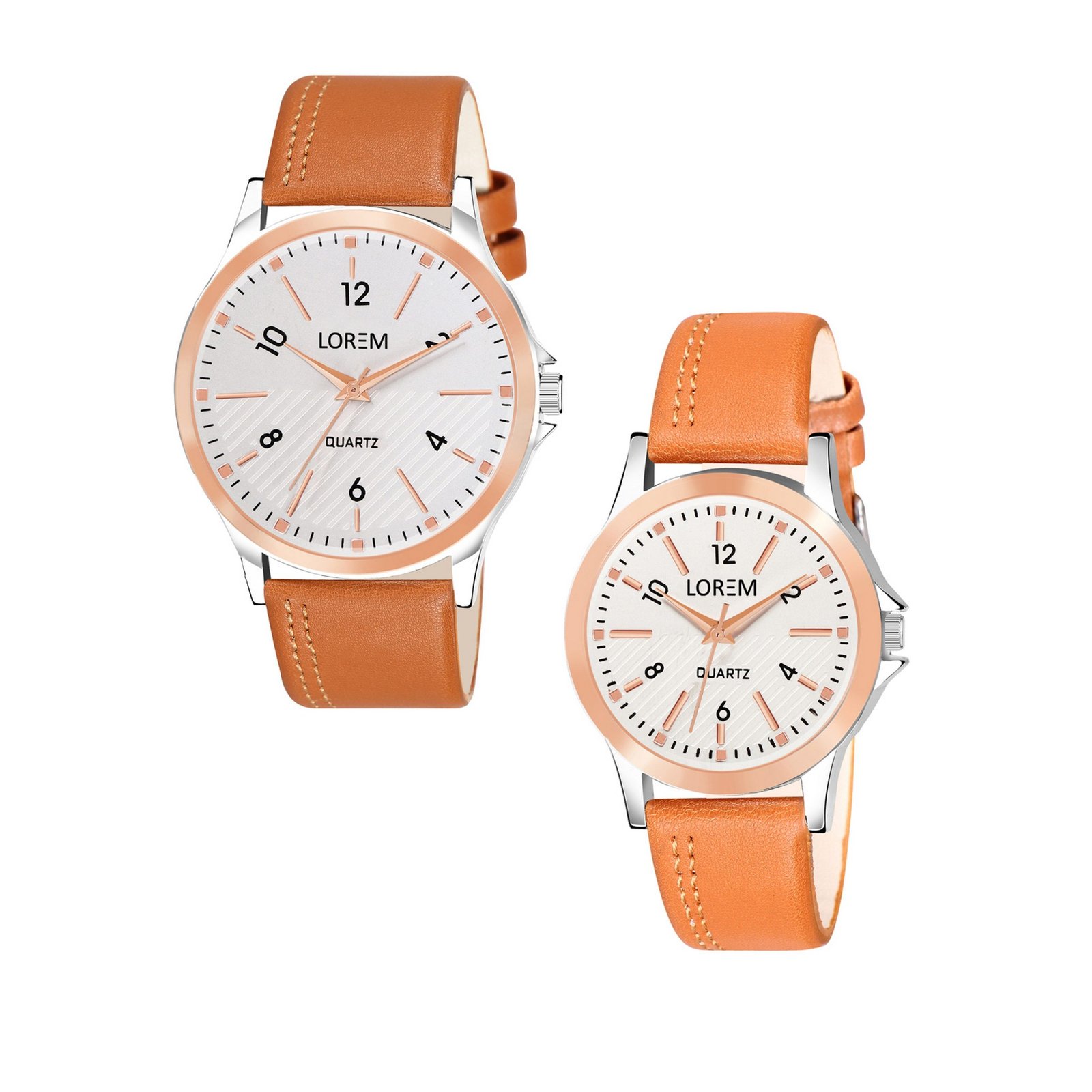 Silver Stylish Dial Analog Watch For  Lovely Couple LR94-LR341