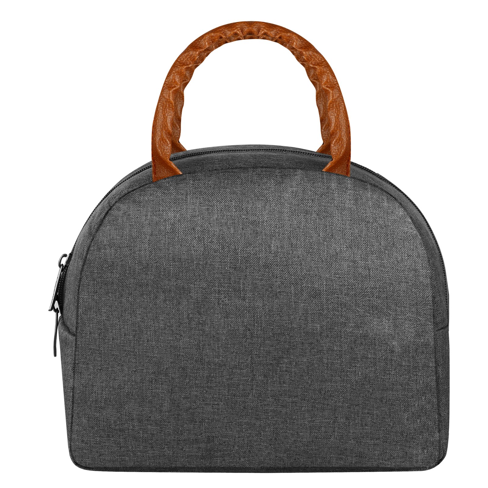 Grey Linen Textured Insulated Tiffin bag/Lunch Bag For Men & Women TB20
