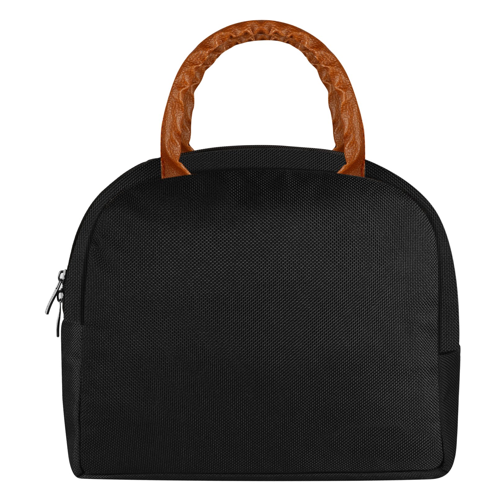 Black PVC Coated Matty Insulated Tiffin bag/Lunch Bag For Men & Women TB22