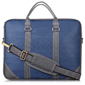 Blue & Grey Color Linen 10L Messenger Bag BG45