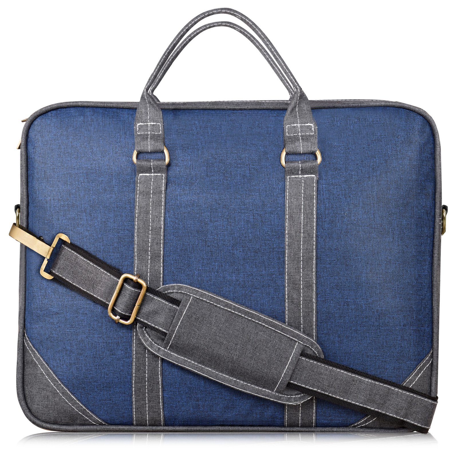 Blue & Grey Color Linen 10L Messenger Bag BG45