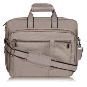 Grey Color Linen fabric 28L Messenger Bag BG67