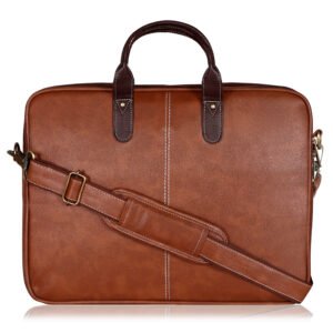 Tan Color faux leather 10L Messenger Bag BG69