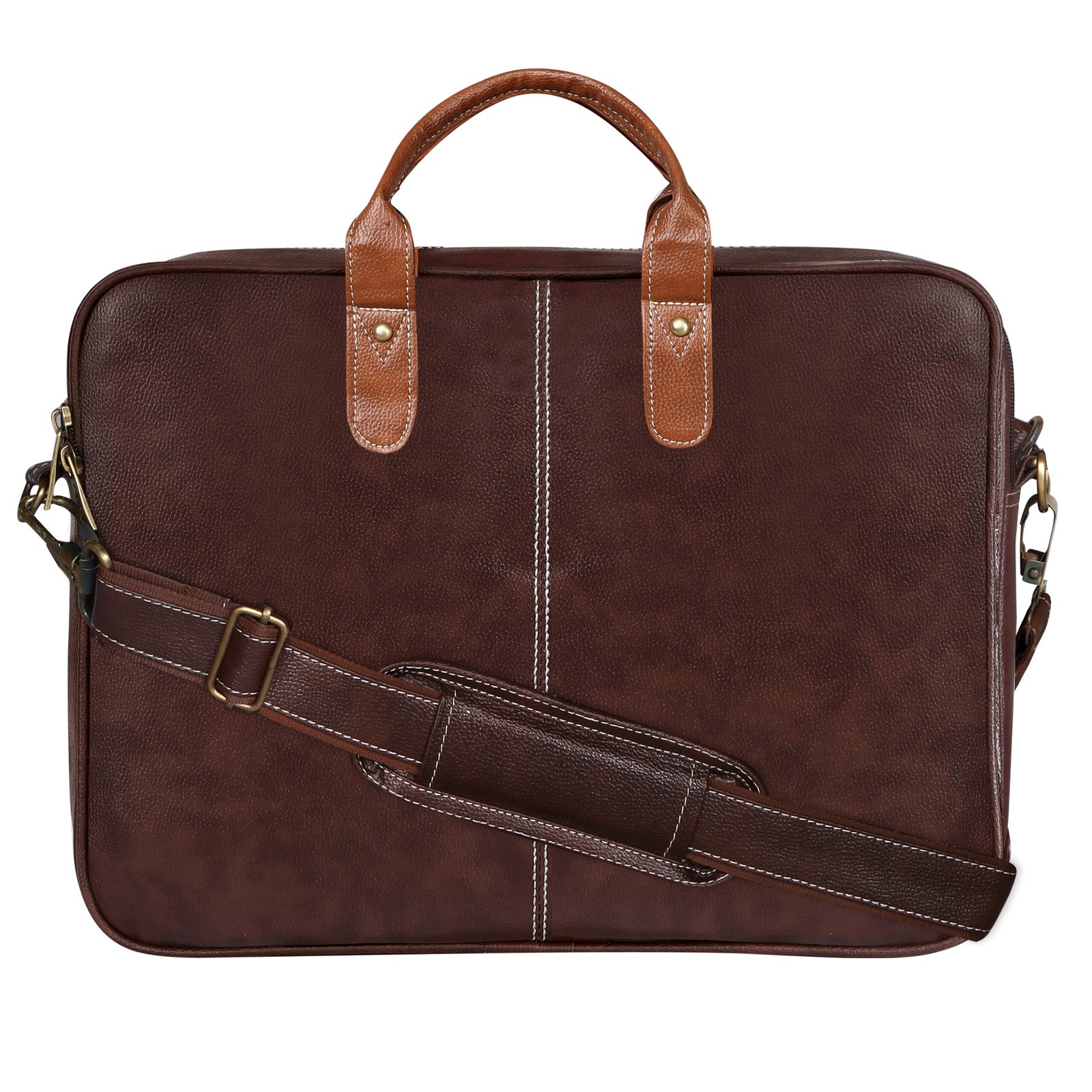 Brown Color faux leather 10L Messenger Bag BG70