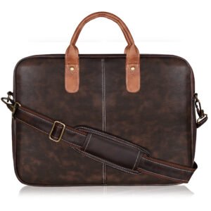 Brown Color faux leather 10L Messenger Bag BG72