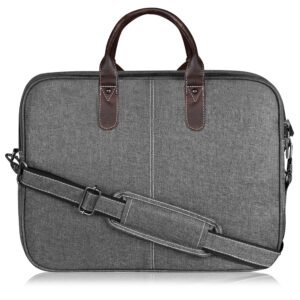 Grey Color Linen fabric 10L Messenger Bag BG73