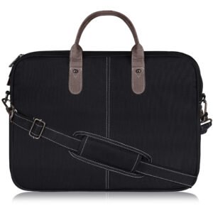 Black Color PVC Coated Fabric 10L Messenger Bag BG76