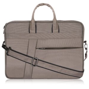 Grey Color Linen fabric 10L Messenger Bag BG79